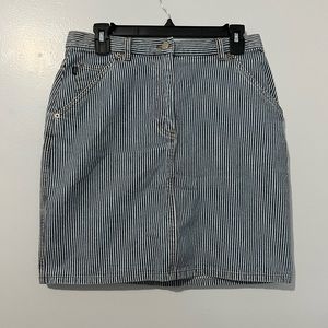 Ralph Lauren Striped Jean Skirt